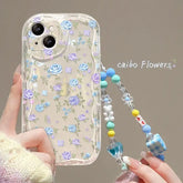 Flower Bracelet Wrist Chain Phone Case for iPhone